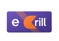 Skrill E-Wallet Logo in Lila und Orange auf transparentem Hintergrund